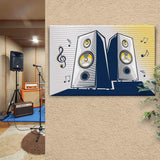 Music Equipment Speakers Pop Art Canvas Wall Art - Tailored Canvases - Flyclothing LLC