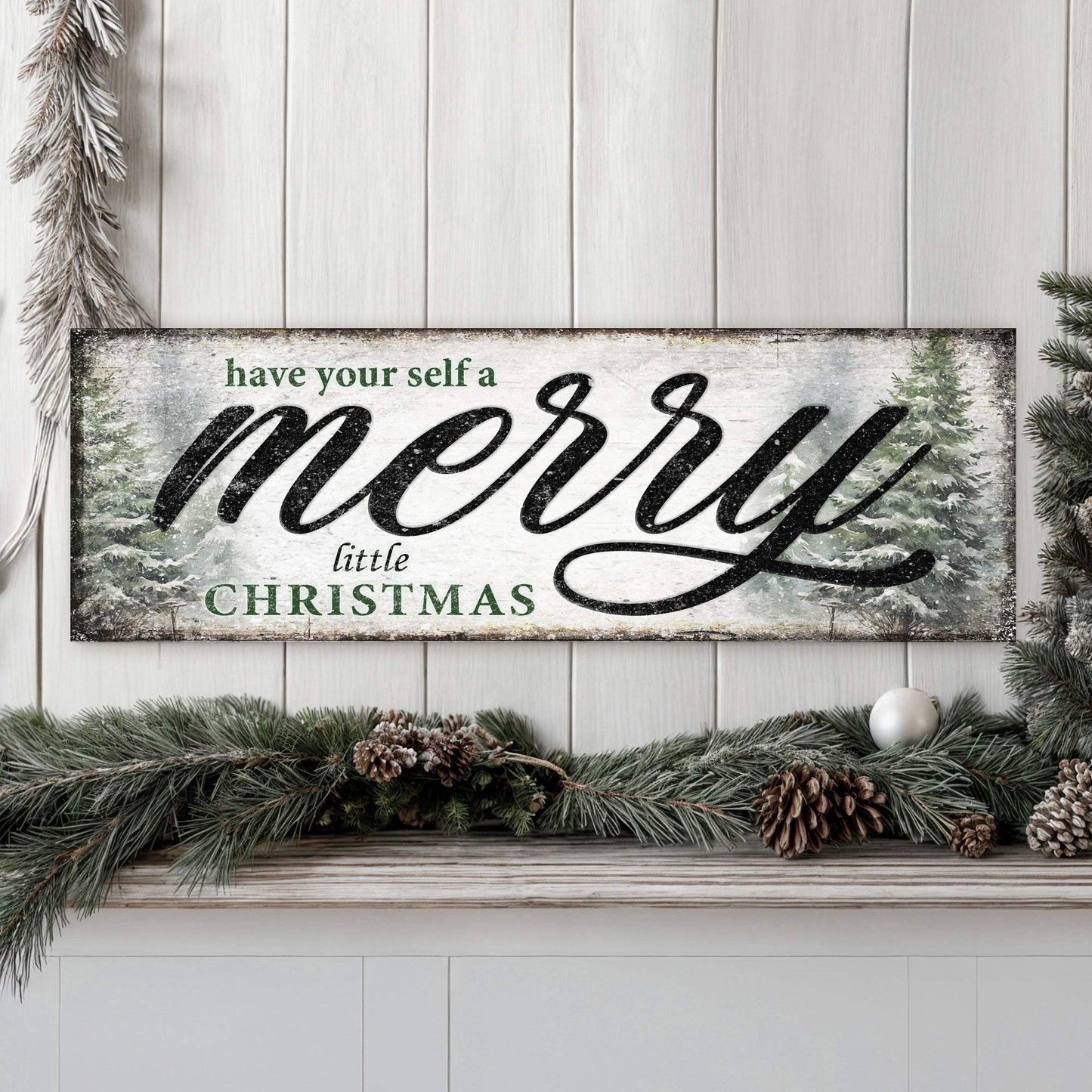 Have Yourself a Merry Little Christmas Sign VII - Tailored Canvases - Flyclothing LLC