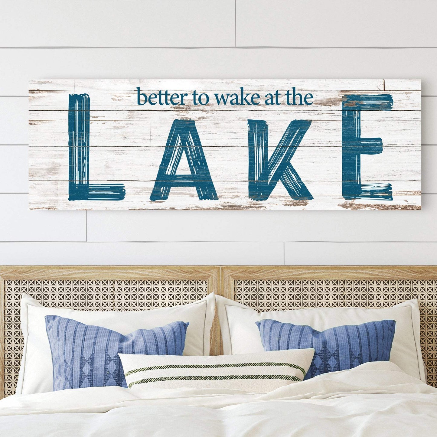 Better To Wake At The Lake Sign II - Tailored Canvases - Flyclothing LLC