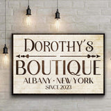 Boutique Sign IV - Tailored Canvases - Flyclothing LLC