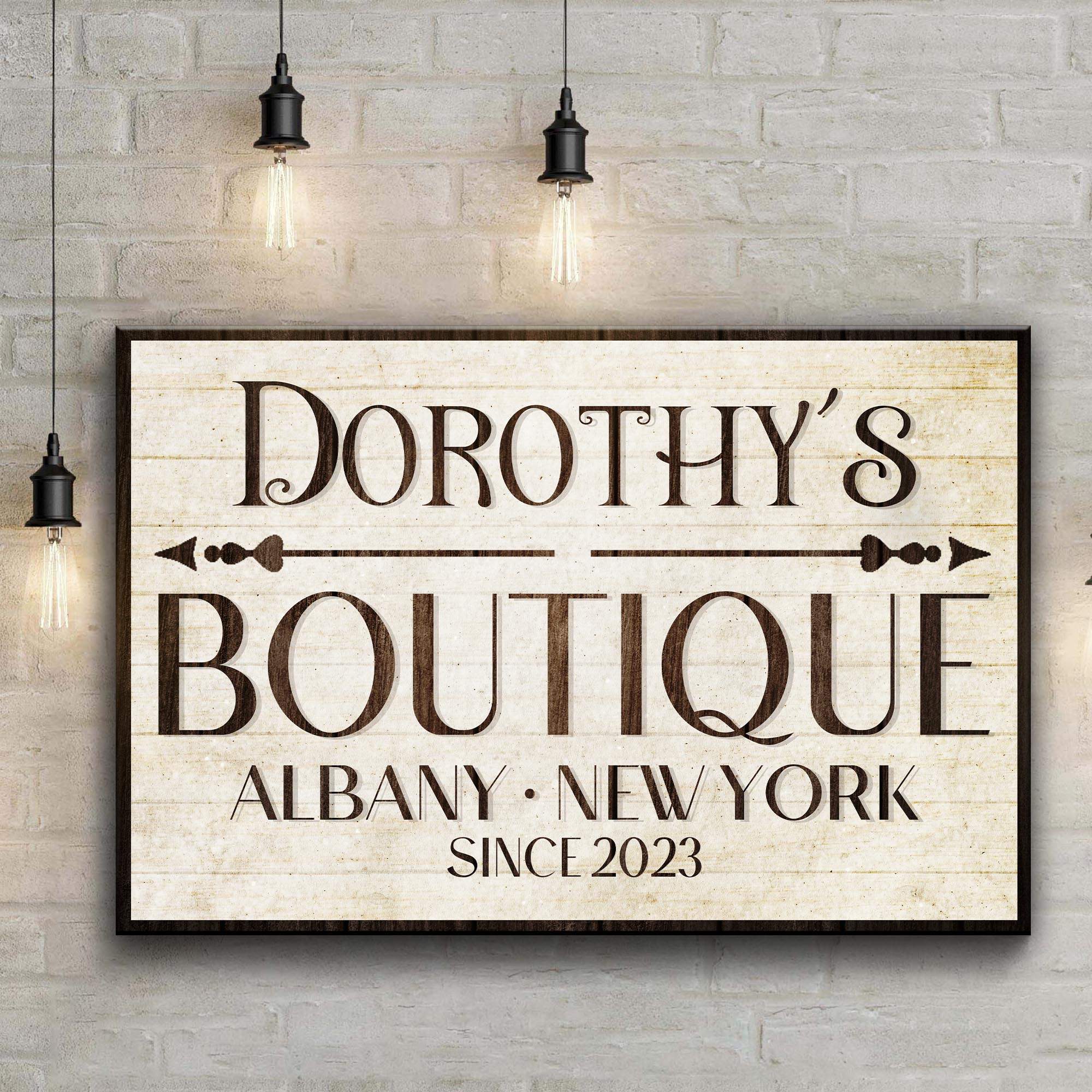 Boutique Sign IV - Tailored Canvases - Flyclothing LLC