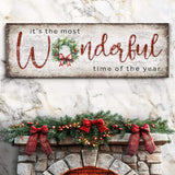 It's the most Wonderful Time of the Year Christmas Sign IV - Tailored Canvases - Flyclothing LLC