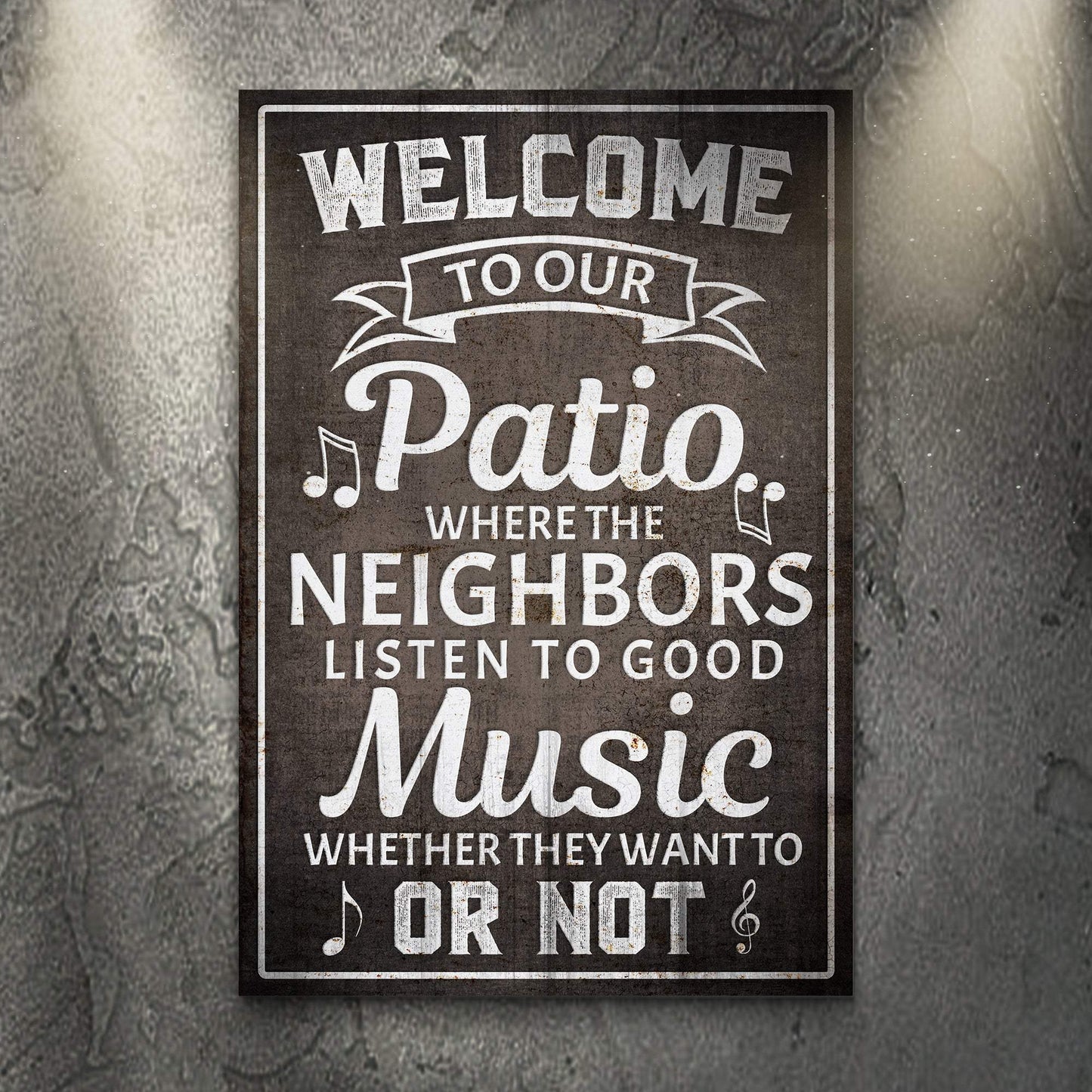 Welcome To Our Patio Sign II - Tailored Canvases - Flyclothing LLC