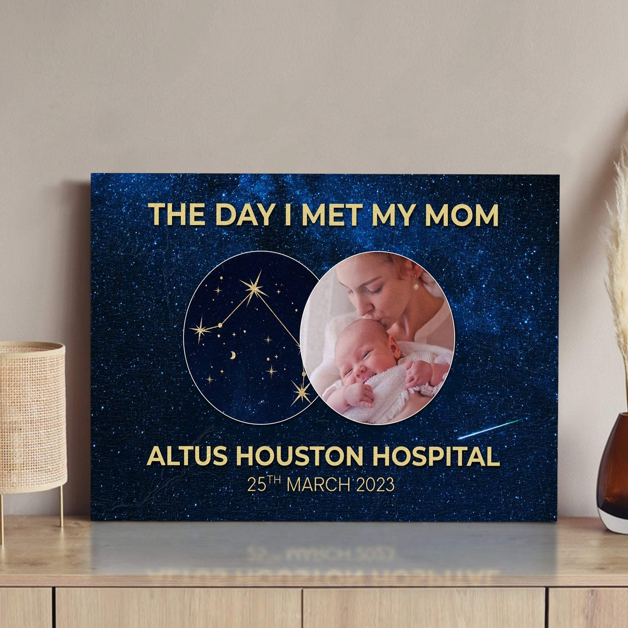 Mother's Day Sign The Day I Met My Mom - Tailored Canvases - Flyclothing LLC