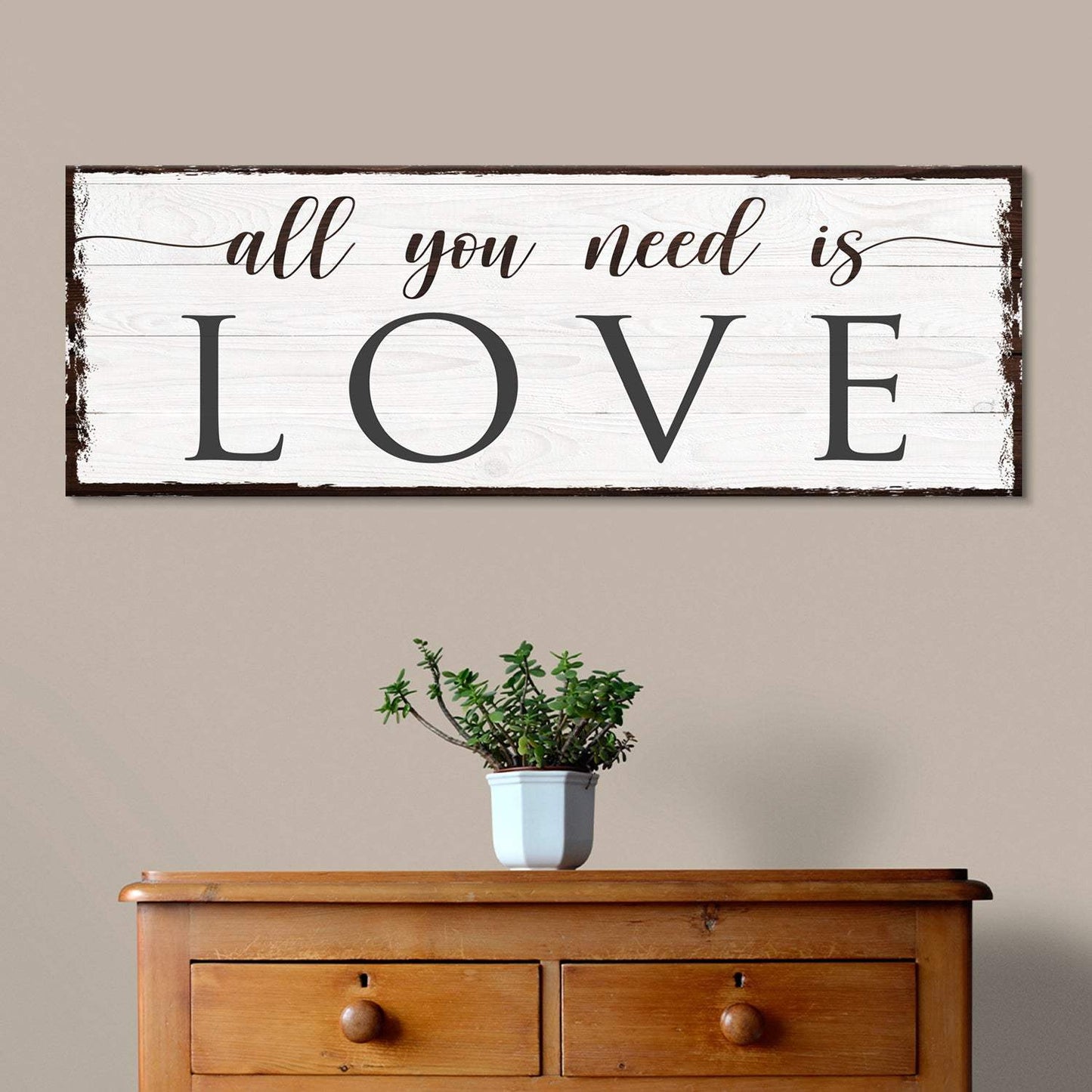 All You Need Is Love Sign - Tailored Canvases - Flyclothing LLC