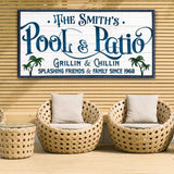 Personalized Pool Bar Sign II - Tailored Canvases - Flyclothing LLC