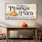 Personalized Pumpkin Patch Sign III - Tailored Canvases - Flyclothing LLC