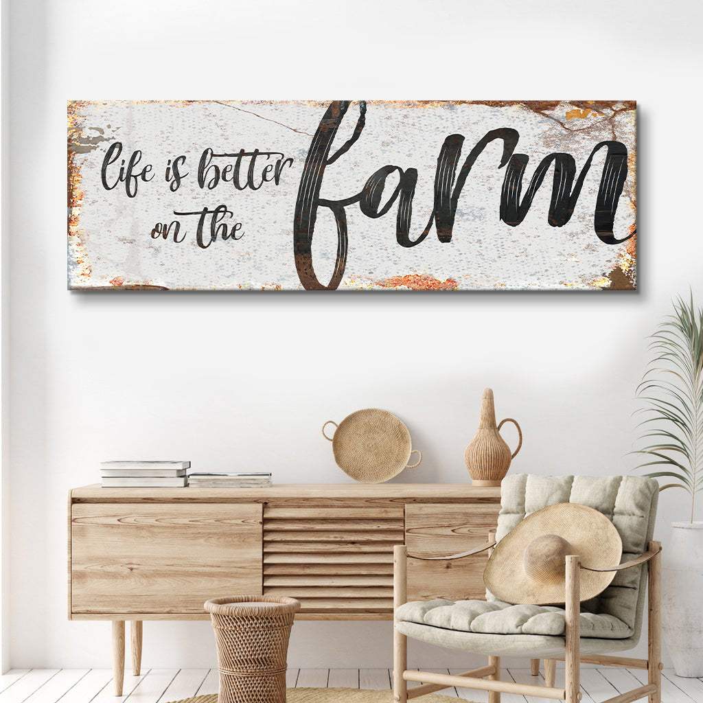Life Is Better On The Farm Sign IX - Tailored Canvases - Flyclothing LLC