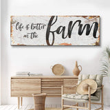 Life Is Better On The Farm Sign IX - Tailored Canvases - Flyclothing LLC