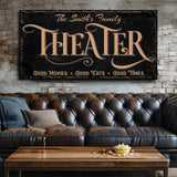Personalized Theater Sign VI - Tailored Canvases - Flyclothing LLC