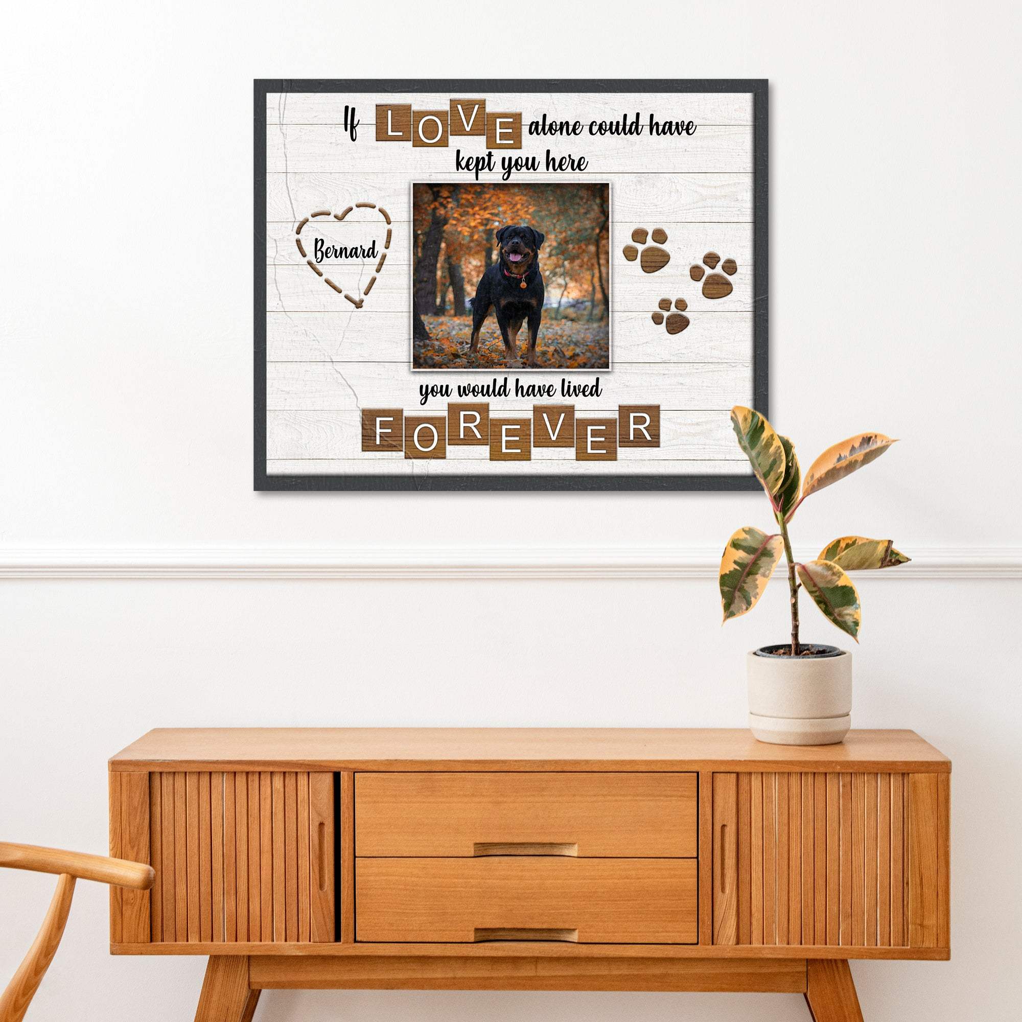 Pet Memorial Sign If Love Alone - Tailored Canvases - Flyclothing LLC
