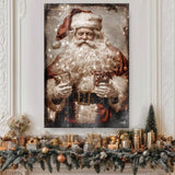 Vintage Christmas Santa Claus Wall Art IV - Tailored Canvases - Flyclothing LLC