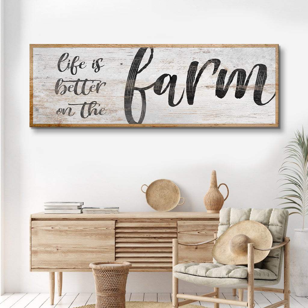 Life Is Better On The Farm Sign VII - Tailored Canvases - Flyclothing LLC