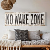 No Wake Zone Sign XVII - Tailored Canvases - Flyclothing LLC