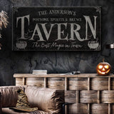 Potions, Spirits & Brews Tavern Halloween Sign - Tailored Canvases - Flyclothing LLC
