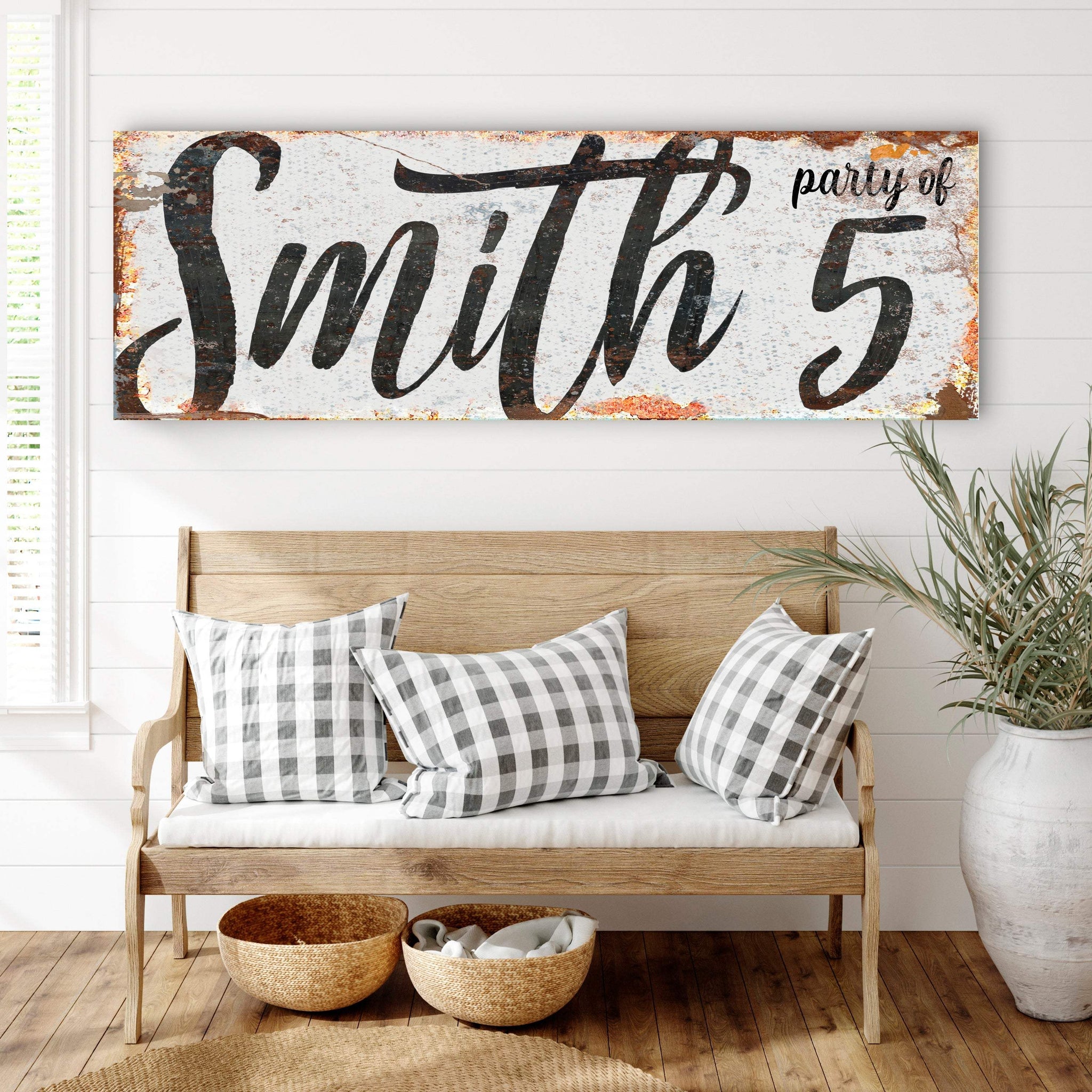 Personalized Party of Family Sign II - Tailored Canvases - Flyclothing LLC