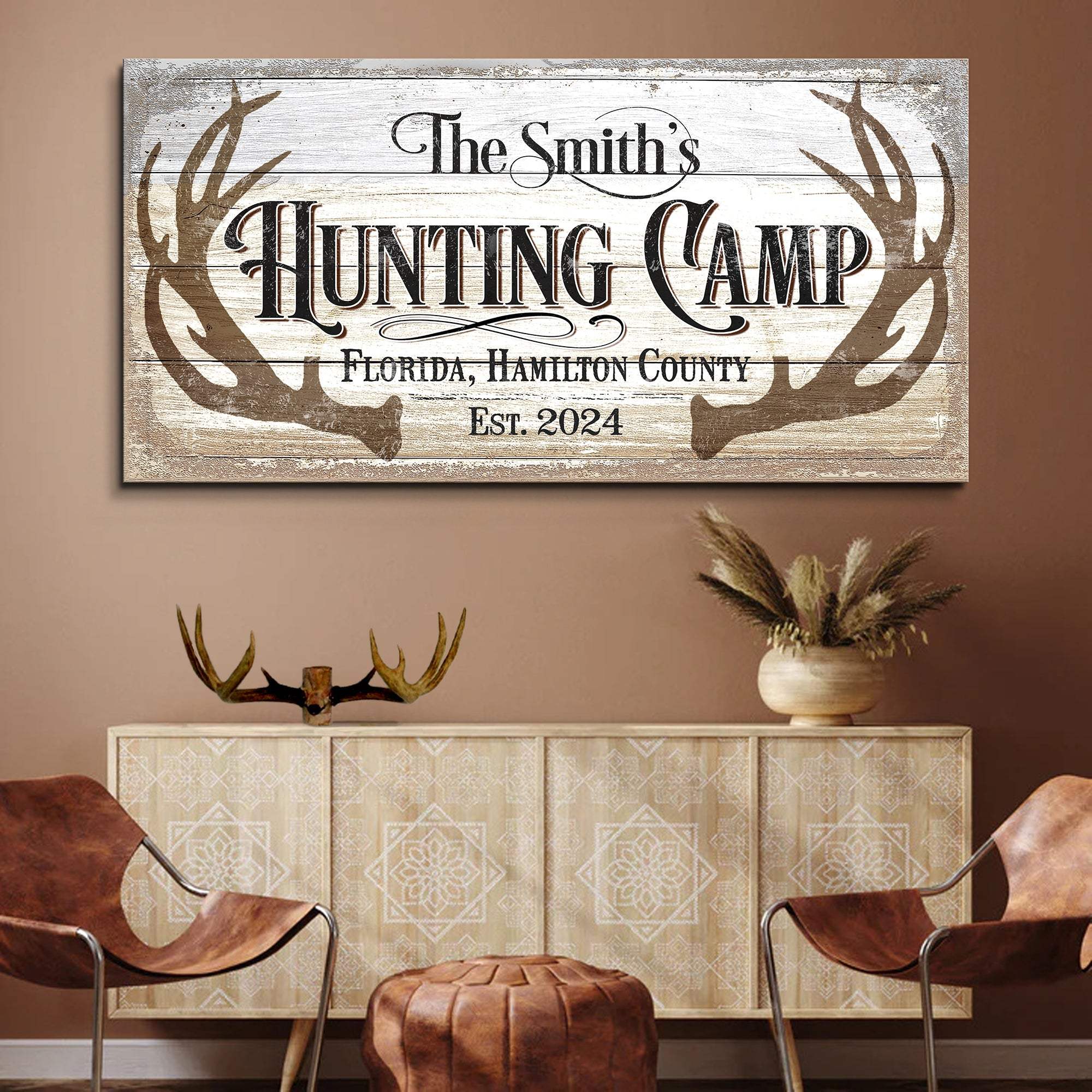 Hunting Camp Family Sign - Tailored Canvases - Flyclothing LLC