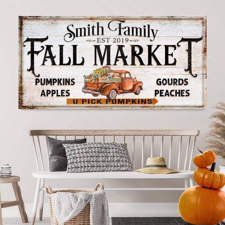 Fall Market Pumpkin Patch Sign - Tailored Canvases - Flyclothing LLC