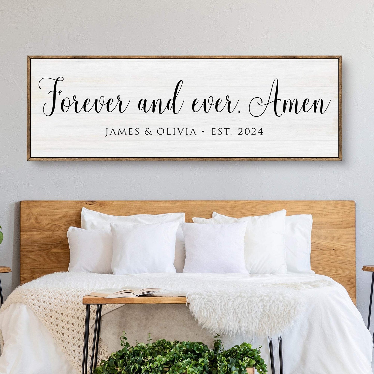 Forever And Ever Amen Faith Sign - Tailored Canvases - Flyclothing LLC