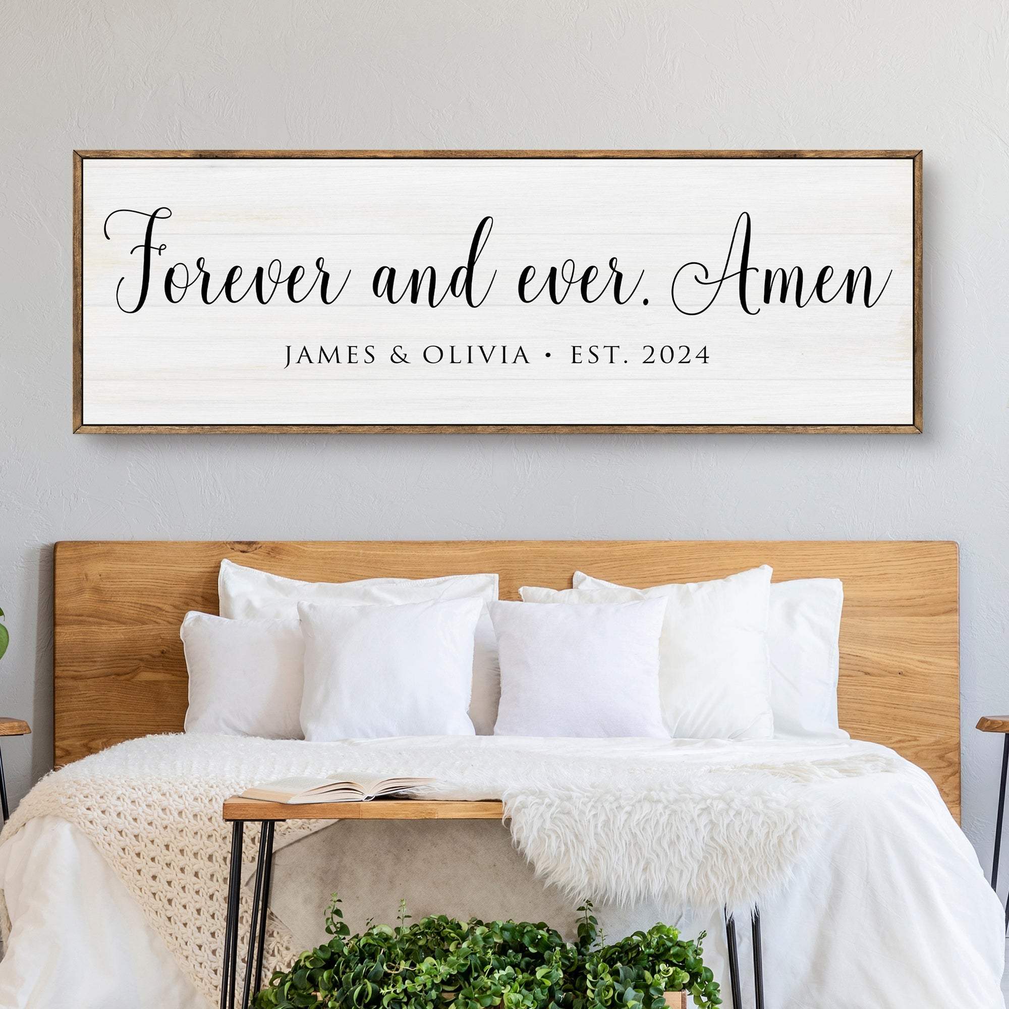 Forever And Ever Amen Faith Sign - Tailored Canvases - Flyclothing LLC