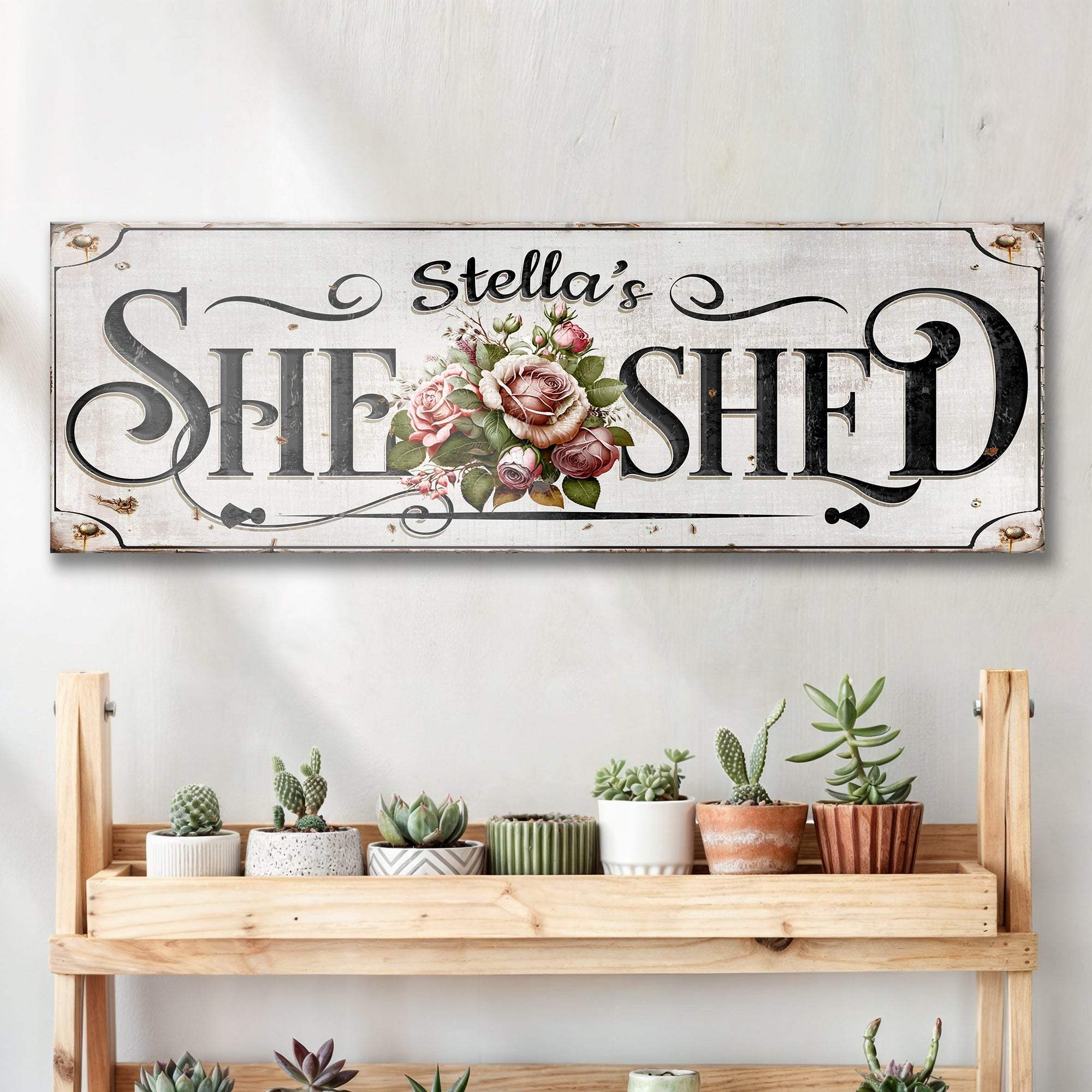 Personalized She Shed Sign - Tailored Canvases - Flyclothing LLC