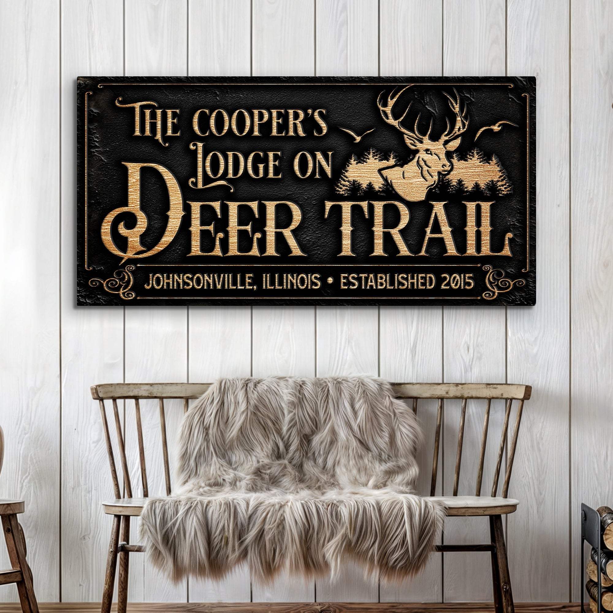 Hunting Lodge Sign - Tailored Canvases - Flyclothing LLC