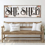 Personalized She Shed Sign XV - Tailored Canvases - Flyclothing LLC