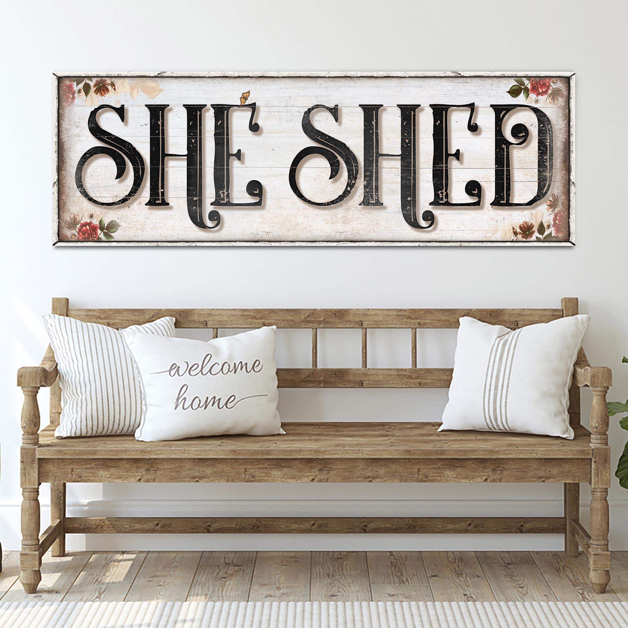Personalized She Shed Sign XV - Tailored Canvases - Flyclothing LLC