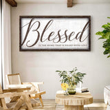 Blessed Is The Home That Is Filled With Love Sign - Tailored Canvases - Flyclothing LLC