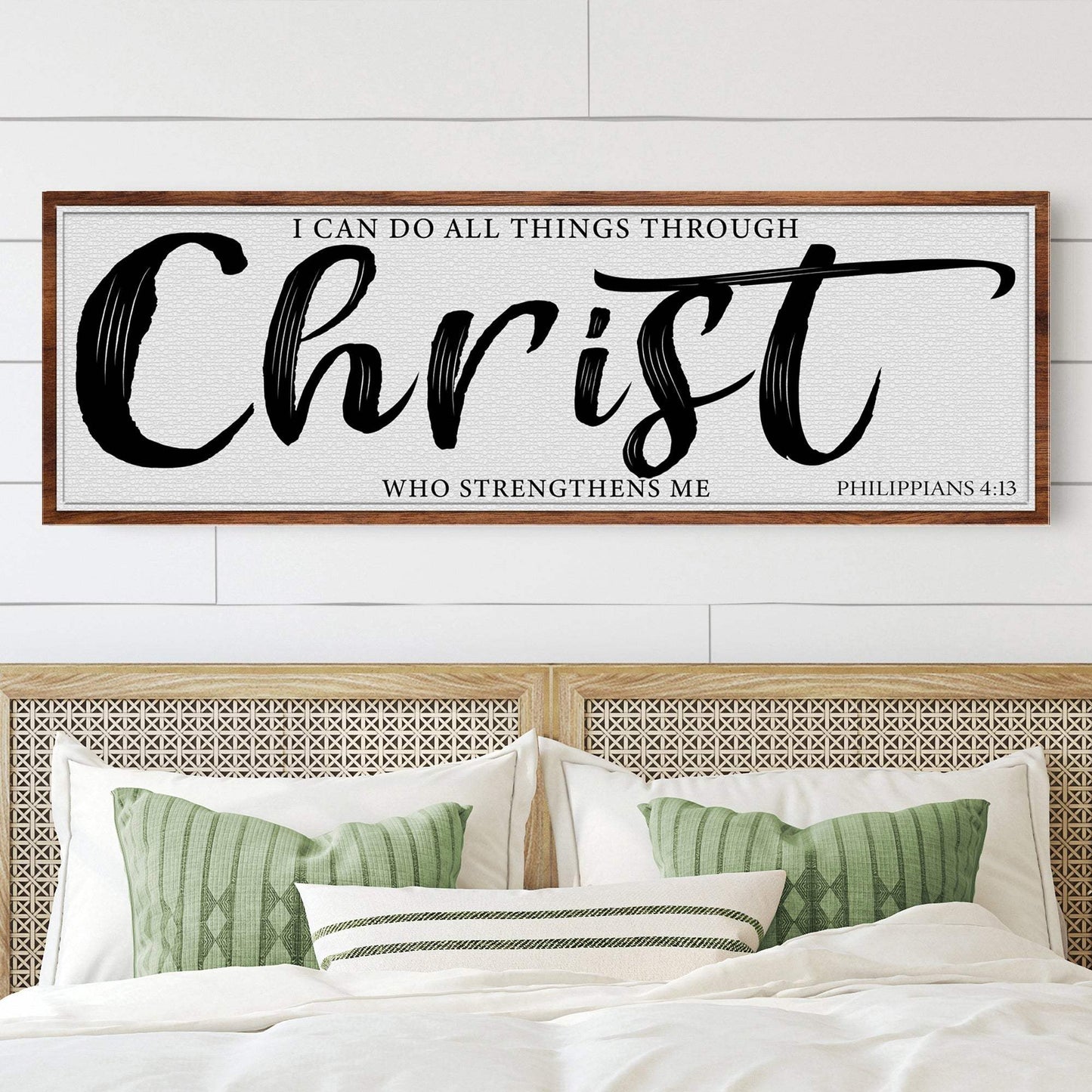 I Can Do All Things Through Christ Who Strengthens Me Faith Sign II - Tailored Canvases - Flyclothing LLC