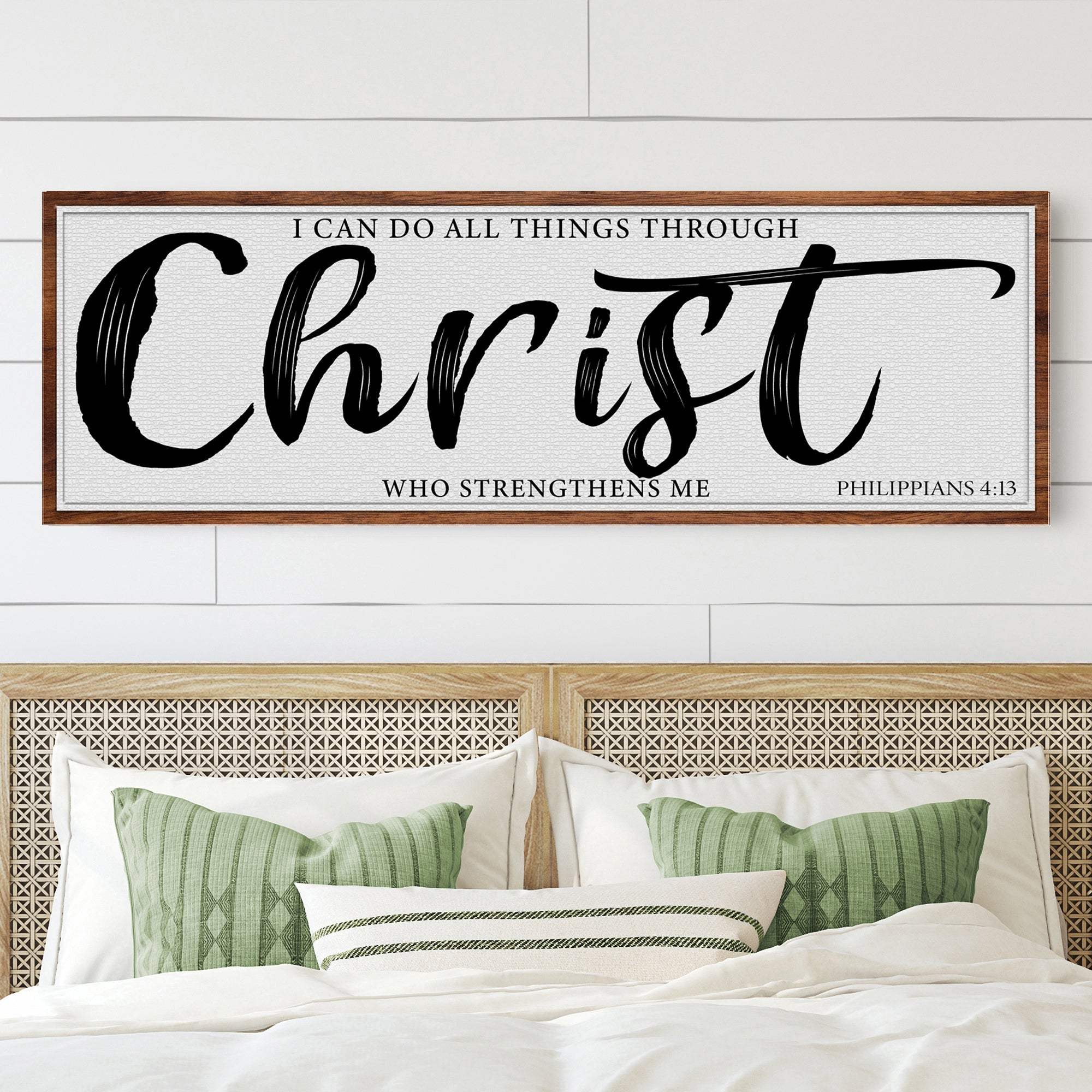 I Can Do All Things Through Christ Who Strengthens Me Faith Sign II - Tailored Canvases - Flyclothing LLC