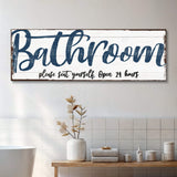 Please Seat Yourself Bathroom Sign II - Tailored Canvases - Flyclothing LLC
