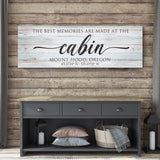 Best Memories Are Made At The Cabin Sign II - Tailored Canvases - Flyclothing LLC