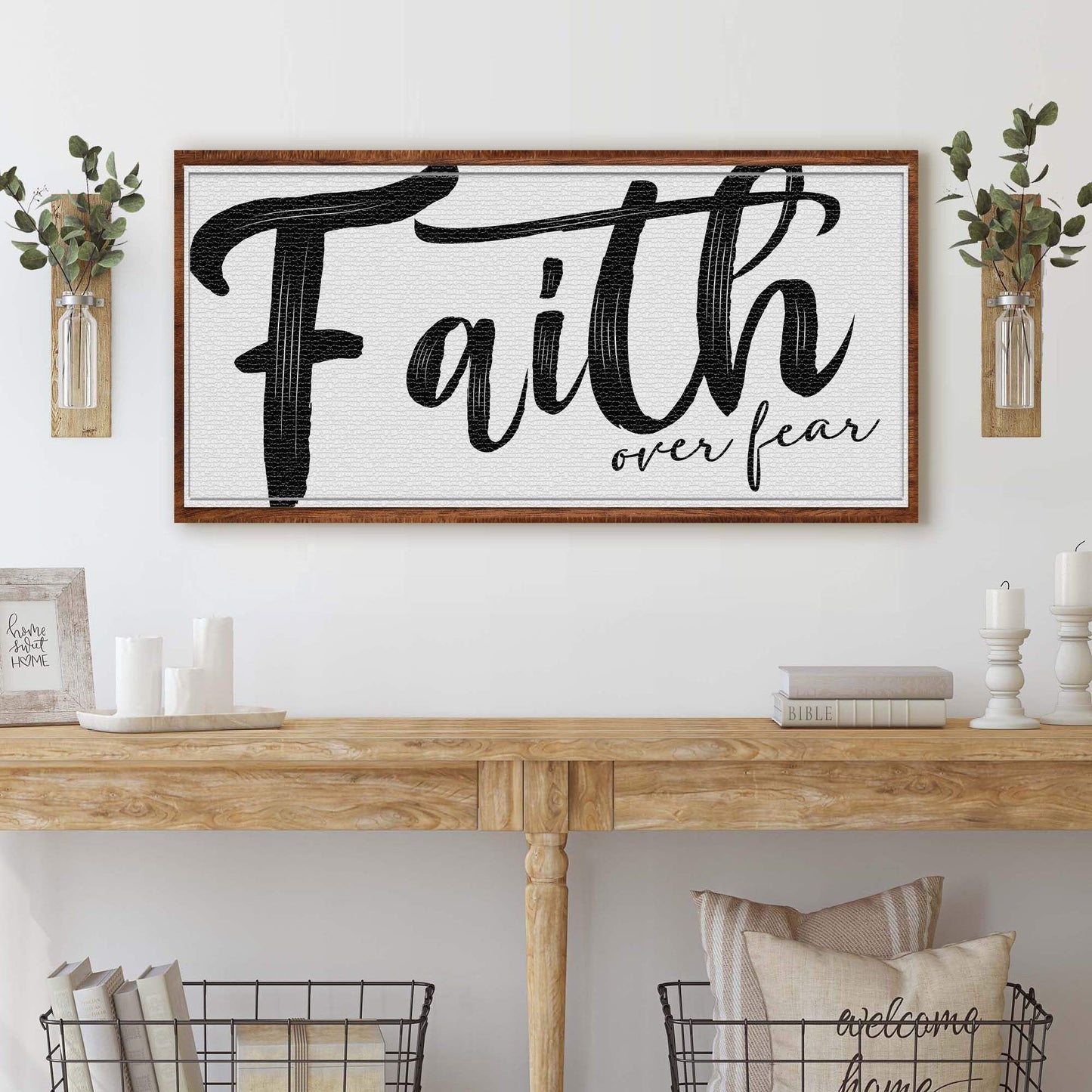 Faith Over Fear Faith Sign II - Tailored Canvases - Flyclothing LLC
