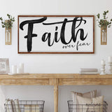 Faith Over Fear Faith Sign II - Tailored Canvases - Flyclothing LLC