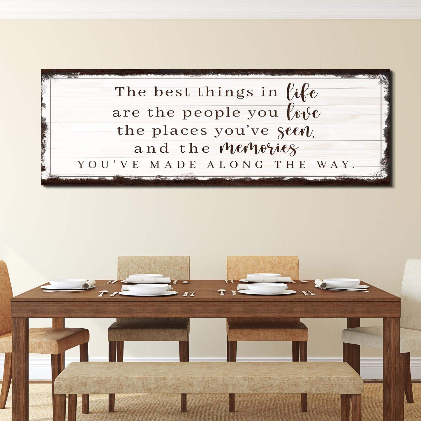 The Best Things In Life Sign VII - Tailored Canvases - Flyclothing LLC