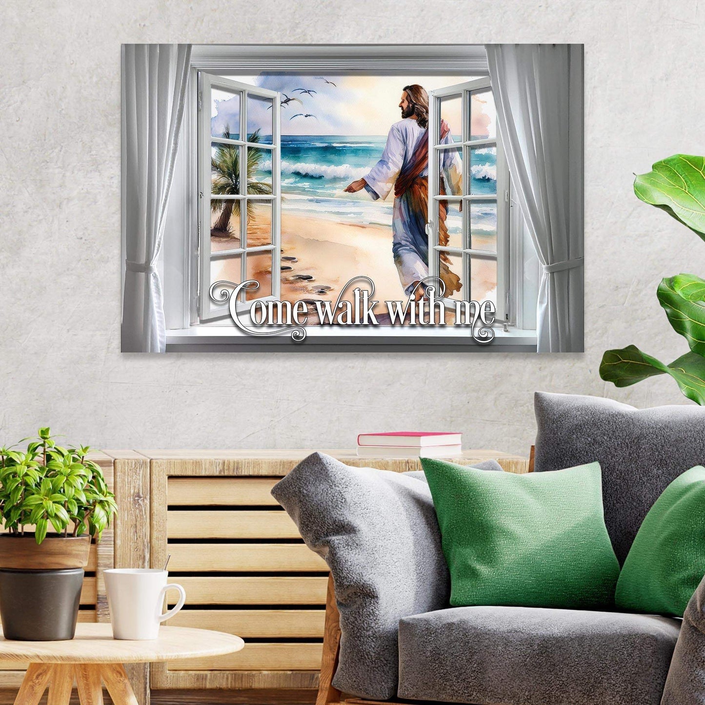 Come Walk With Me Faith Sign - Tailored Canvases - Flyclothing LLC