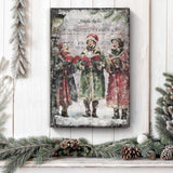 Vintage Christmas Carolers Wall Art II - Tailored Canvases - Flyclothing LLC