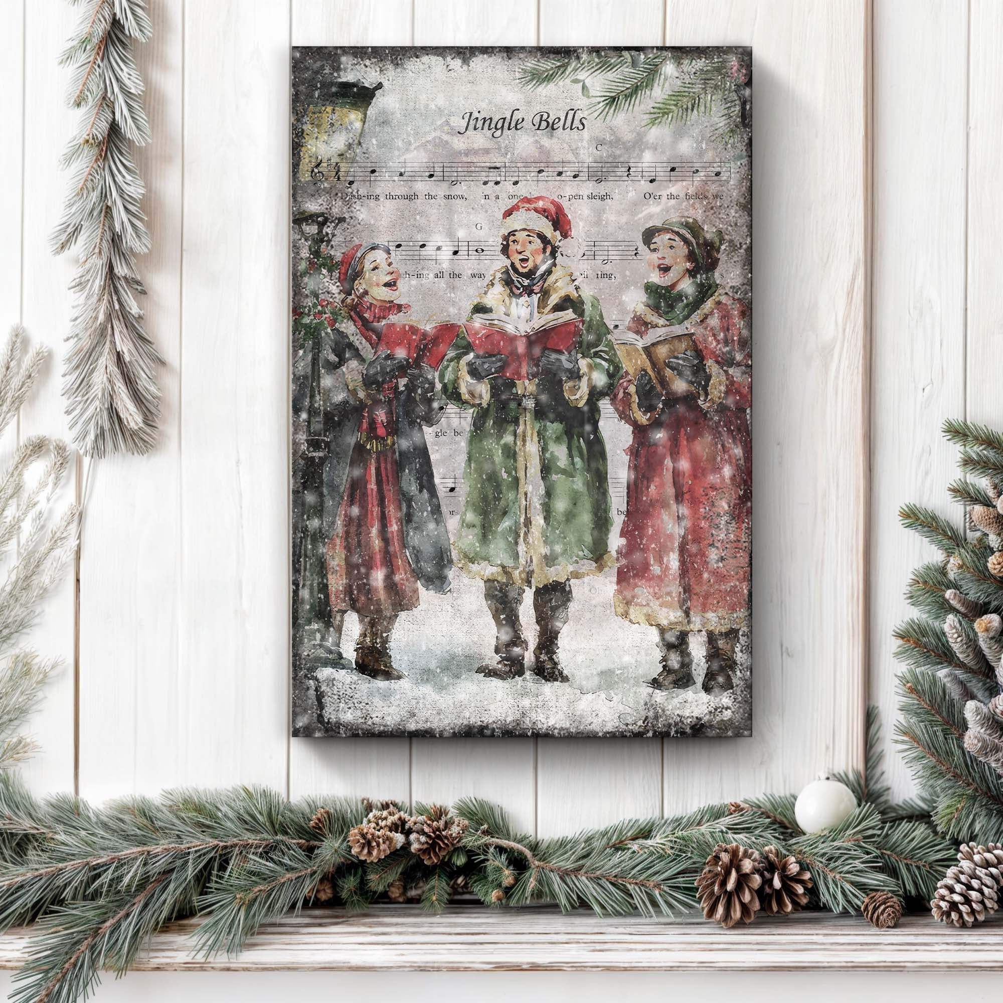 Vintage Christmas Carolers Wall Art II - Tailored Canvases - Flyclothing LLC