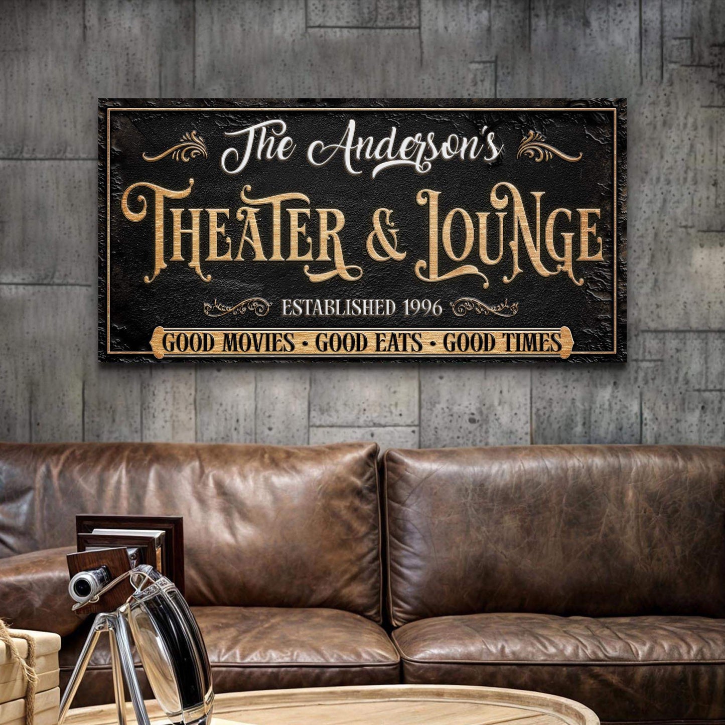 Family Theater And Lounge Sign VI - Tailored Canvases - Flyclothing LLC