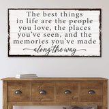 The Best Things In Life Sign IV - Tailored Canvases - Flyclothing LLC