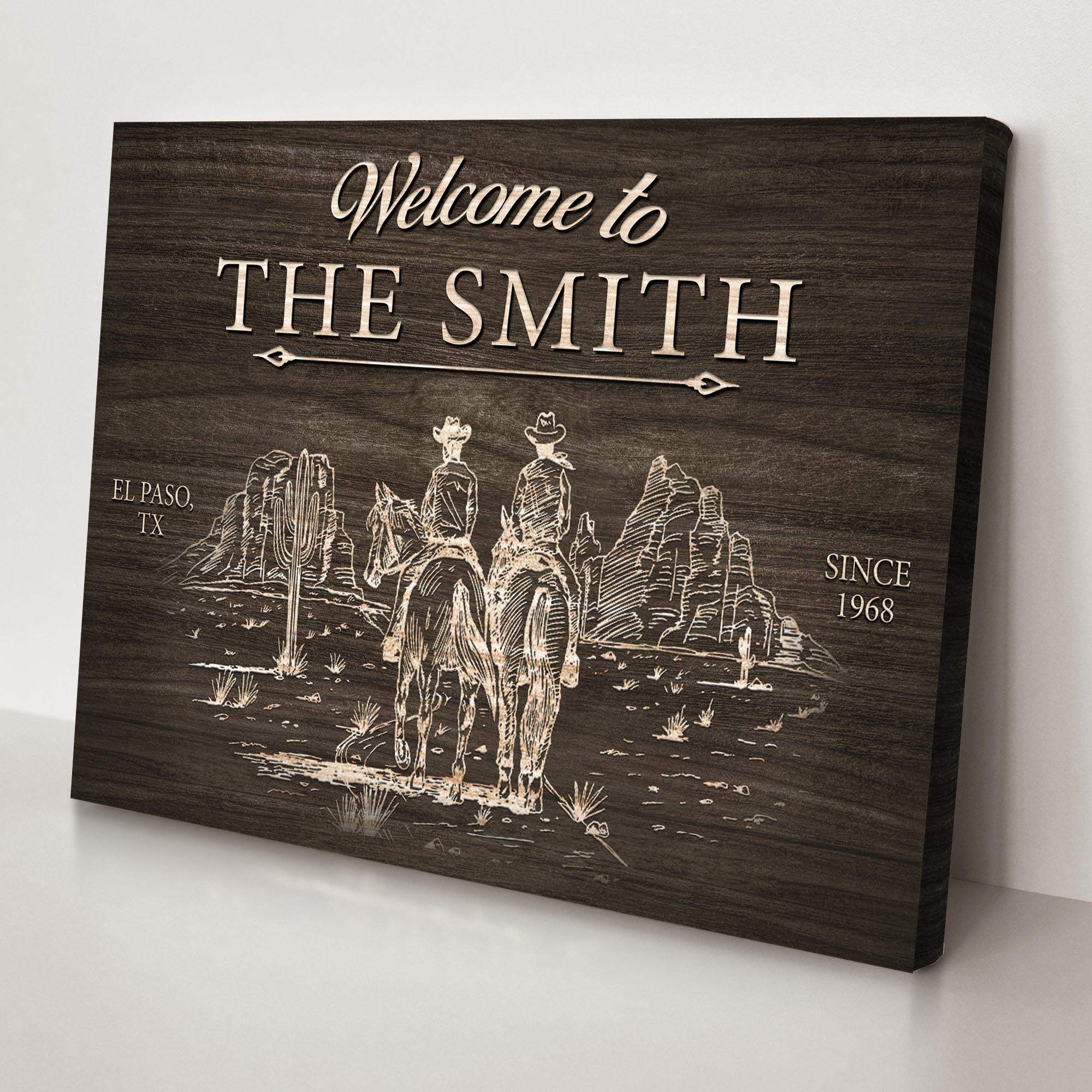 Cowboy Welcome Sign - Tailored Canvases - Flyclothing LLC