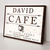 Cafe Sign II - Tailored Canvases - Flyclothing LLC