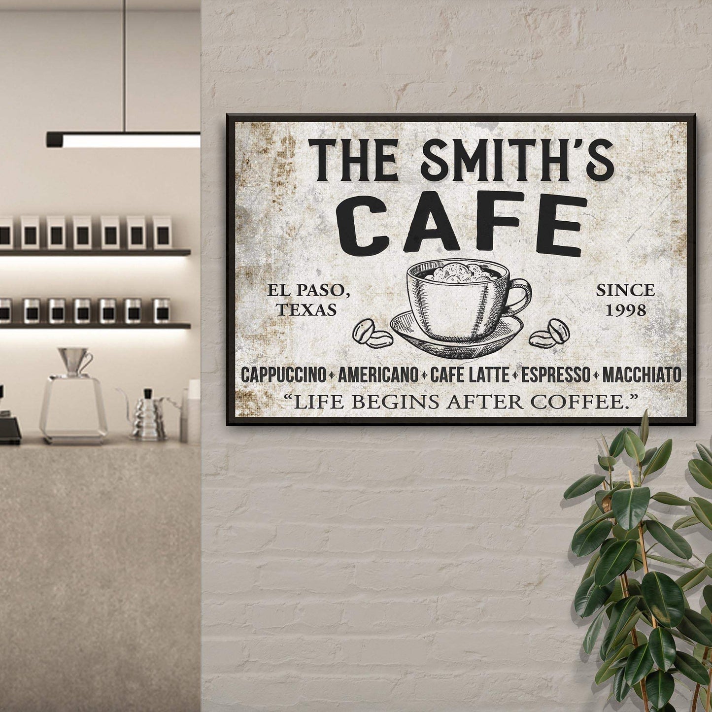 Cafe Sign IV - Tailored Canvases - Flyclothing LLC