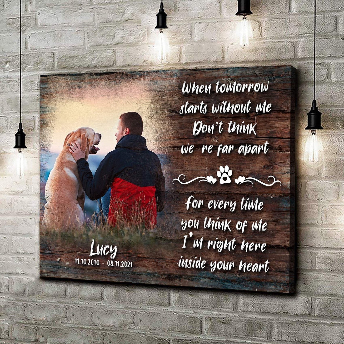 Pet Memorial Sign - Tailored Canvases - Flyclothing LLC
