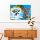 Mother's Day Sign My Greatest Blessings Call Me Mom - Tailored Canvases - Flyclothing LLC