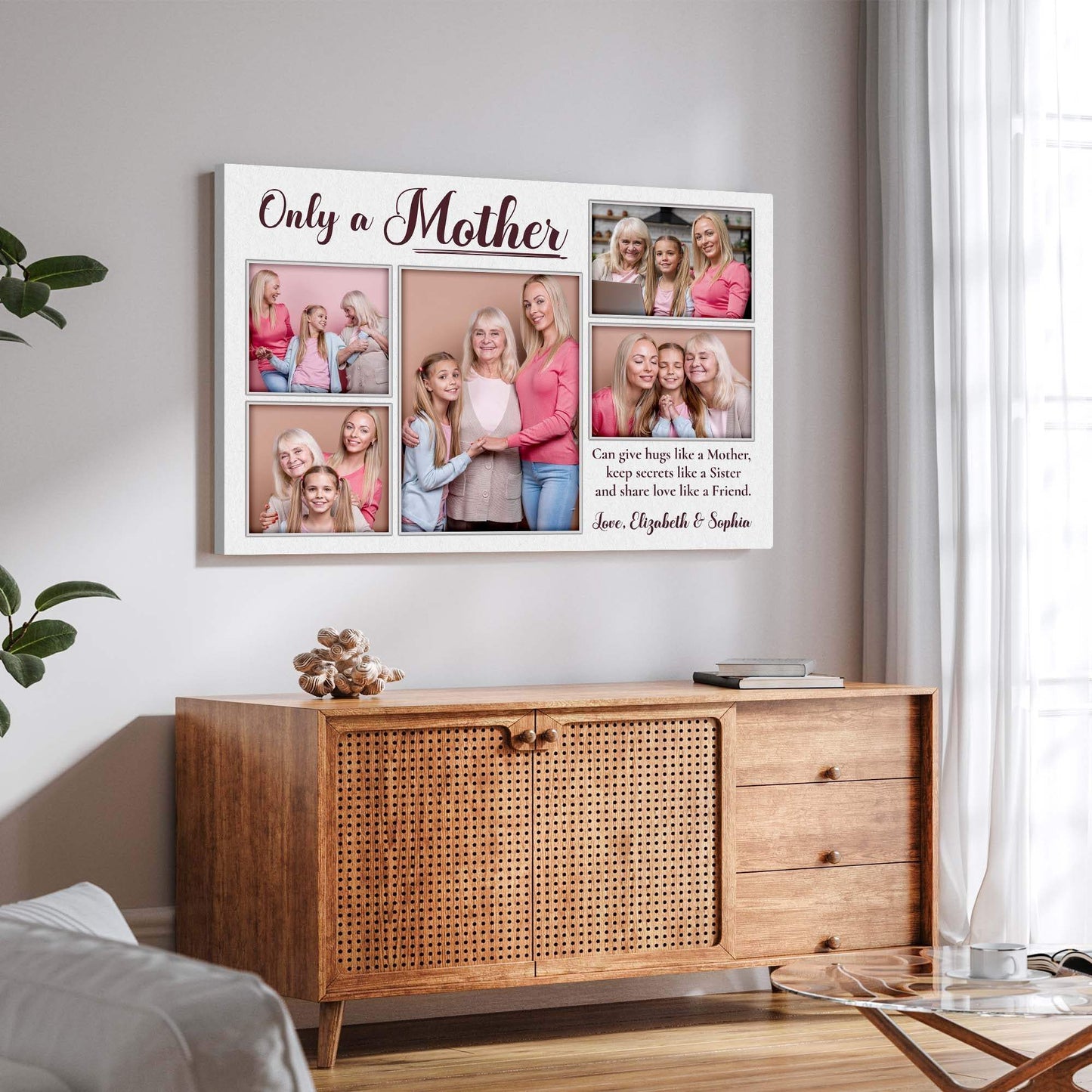 Mother's Day Sign Only A Mother - Tailored Canvases - Flyclothing LLC
