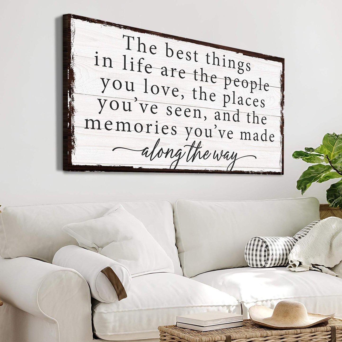 The Best Things In Life Sign IV - Tailored Canvases - Flyclothing LLC