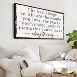 The Best Things In Life Sign IV - Tailored Canvases - Flyclothing LLC
