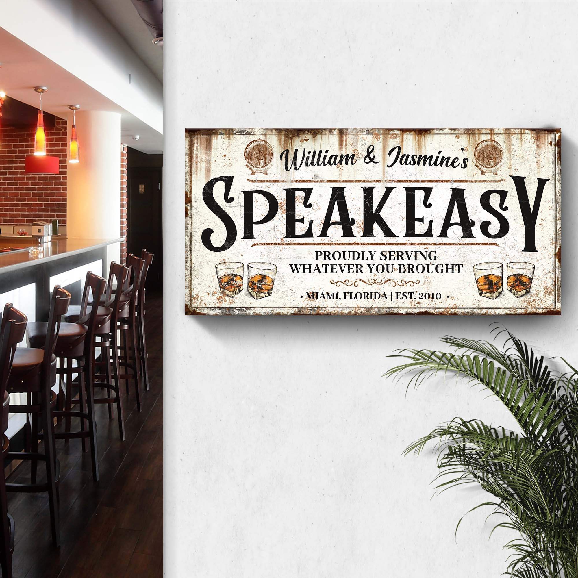 Speakeasy Sign V - Tailored Canvases - Flyclothing LLC
